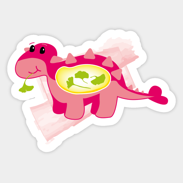 ankylosaurus Sticker by masslos